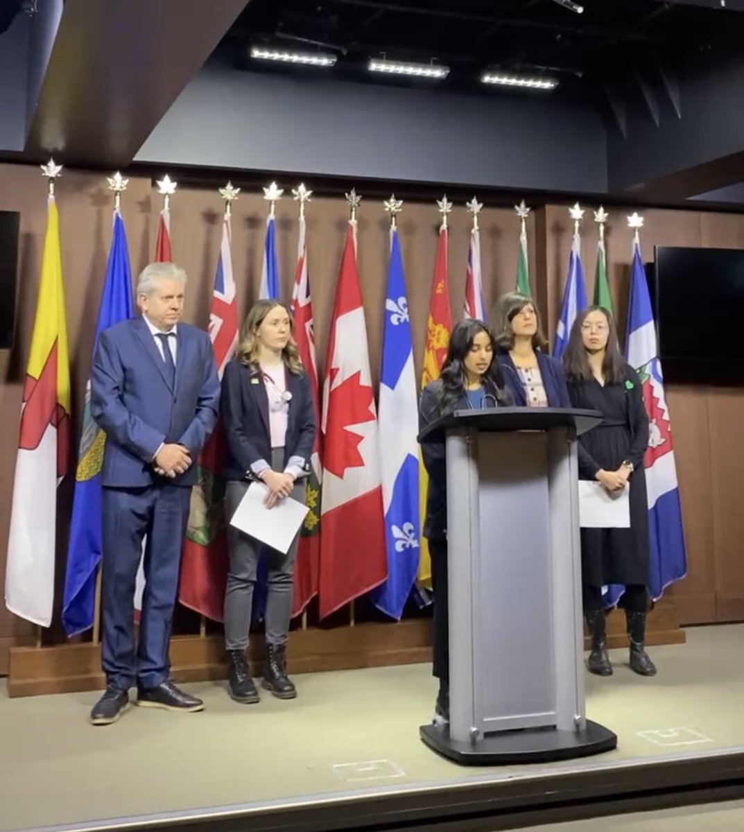 An honour to stand with @CharlieAngusNDP and members of the CAPE community in full support of pushing forwards #BillC372 which would ban the advertising of fossil fuels - much like the strategy employed against #BigTobacco in the past @CAPE_ACME