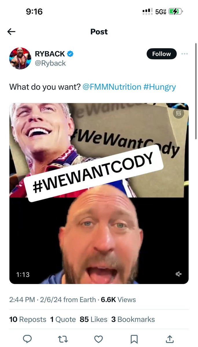 JordinGarciaSW's tweet image. @RyBack trying to talk shit about wrestling fans have no life😂but what kinda life does #CryBack actually HAVE when in order for HIM to GET attention, he HAS to TROLL *REAL* WRESTLERS like @CodyRhodes and Cody’s *LIFE* all while trying to MANIPULATE the #WeWantCody for ATTENTION