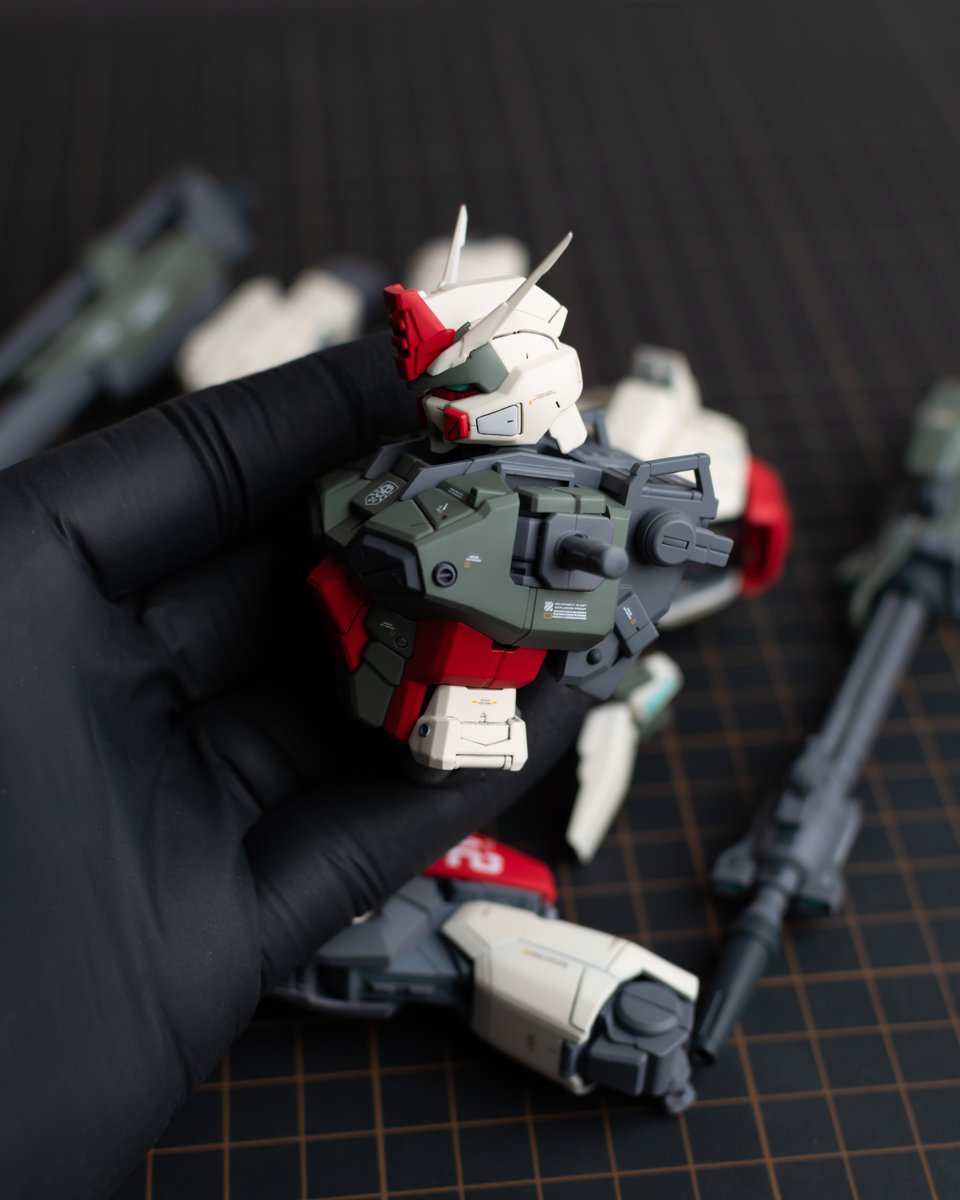 Newtype_Otaku's tweet photo. MG Buster is done. All I kept thinking about was @DropColony’s tweet about how final assembly’s always stressful 😅 

#Gunpla #Gundam #Plamo https://t.co/vt04ZalpMC