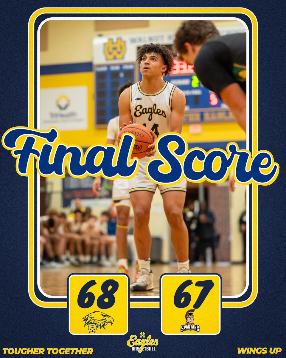 WalnutHillsMBB's tweet photo. ROAD KILLLLLLLLLL!! Hard fought battle tonight against the Turpin Spartans. On to the next. #TougherTogether🦅 https://t.co/AUayIMnzkP