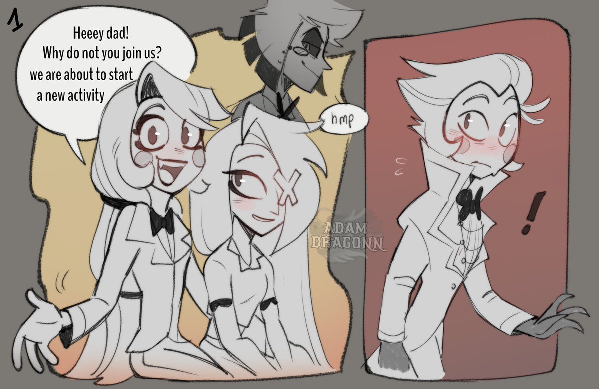 AdamDragonn's tweet photo. LUCI IN HEAT AWOOOO🏃💕
(I really don't know if I'll continue it) #Hazbinhotel #appleradio #omegaverse https://t.co/klw098kAge