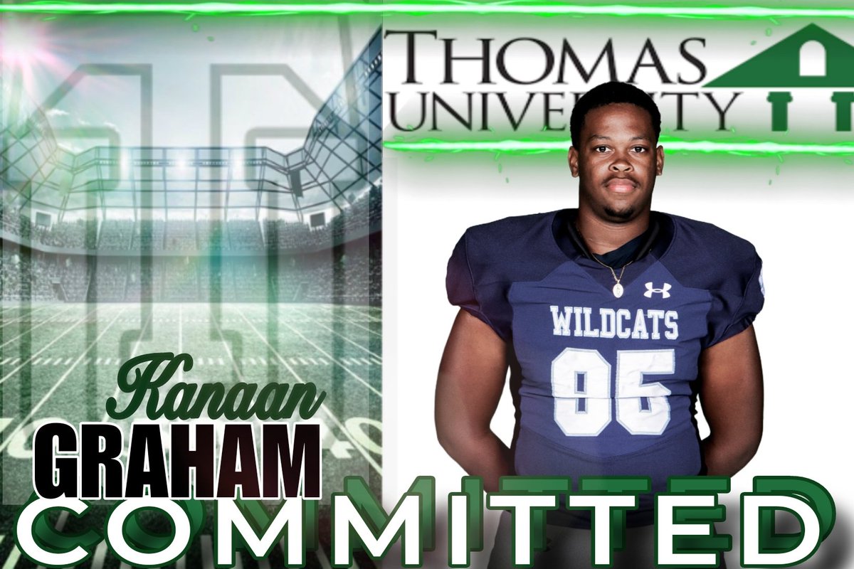 Congratulations to Kanaan Graham for his academic and athletic commitment to Thomas University @NightHawksMFB @GrahamKanaan95 @JeffHerron19