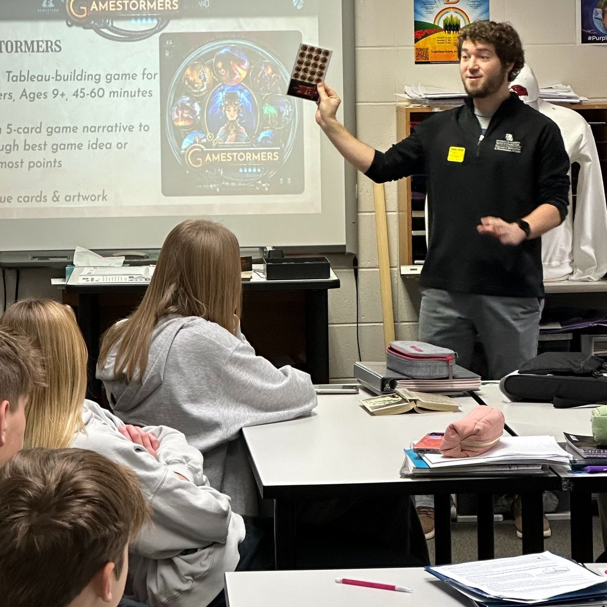 Our CEO, Jon, loves to share about game design, starting a business, and marketing in schools. Interested in having him speak at your school or organization? Reach out to us! #tabletopgaming #tabletop #IDEAIL #IDEACon #TCEA #WEMTA