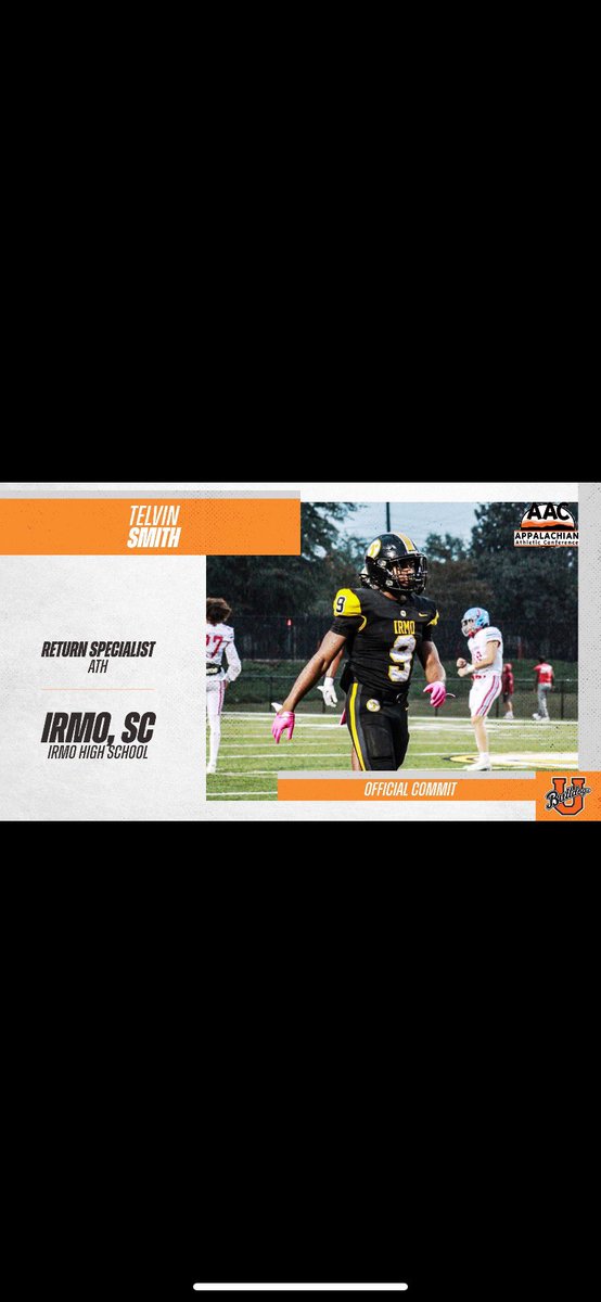 TelvinSmith5's tweet photo. After talking with my family and coaches I am proud to say I am committed to Union College and will be signing at 8:30 a.m on February 7th, at Irmo High School @1luv5 @Qik_6 @Dash25_ @CoachTSam @JadamWilliams  #commited #unioncollege https://t.co/oZQIqGDqTa