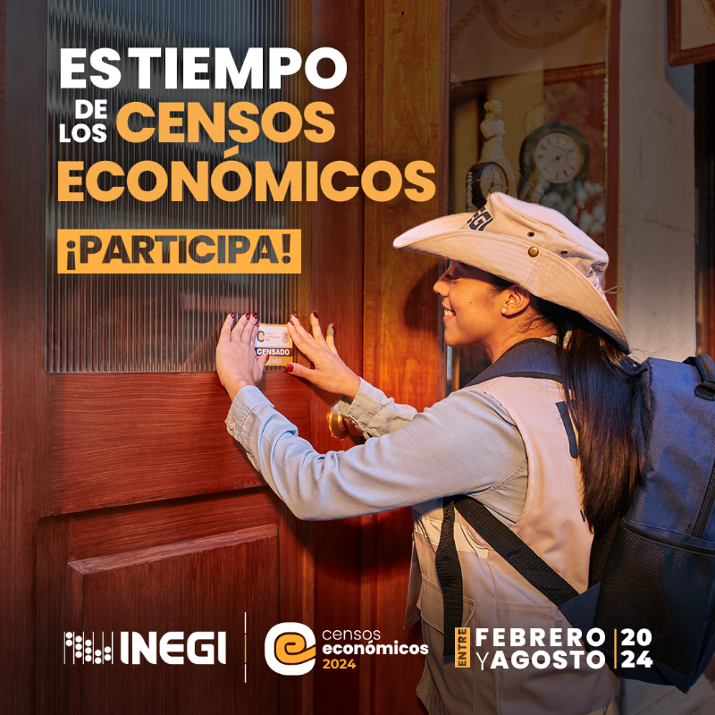 INEGI_INFORMA's tweet photo. ¡Nos da mucho gusto visitarte! 🗓️ Entre febrero y agosto, abre la puerta a las personas entrevistadoras del #INEGI y deja que tu negocio nos cuente cómo hace crecer a #México. #CensosEconómicos2024
