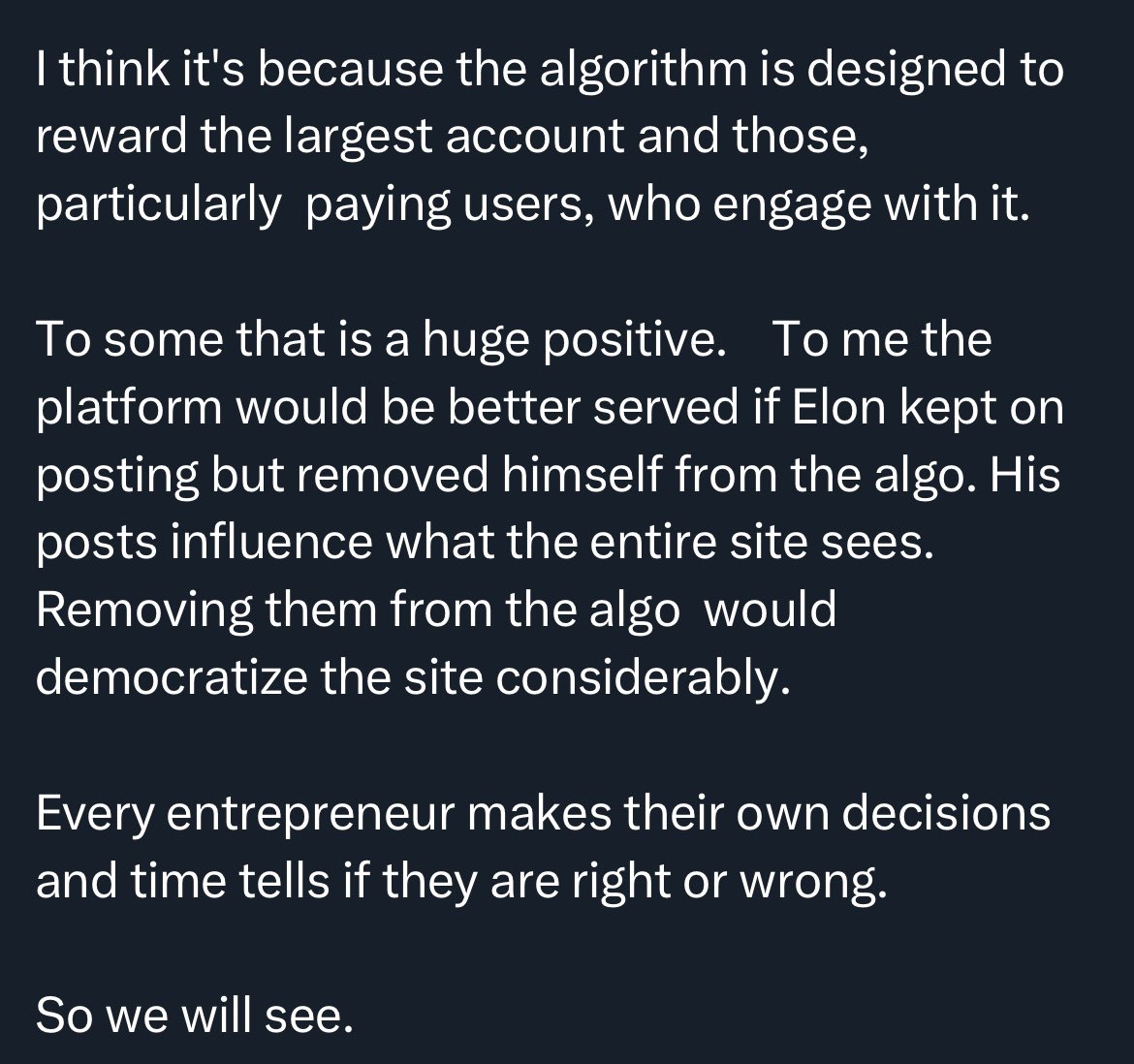 Mark Cuban calls out Musk for rigging the algorithm to amplify his posts and the right-wing accounts he promotes above all others.