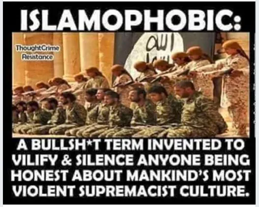 The taunt of Islamophobia is used to silence any criticism of the Islamic world, including Islamic extremism. Islam loves to play itself the victim. 

And the left just eats up the propaganda they spew since they see them as the “brown oppressed”. Yet they somehow ignore the