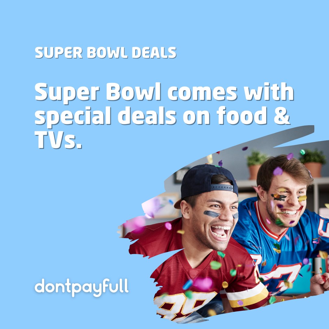 This Super Bowl, score deals on game-time snacks and merchandise 🏈: dpf.to/super-bowl-dea… #DontPayFull #Shopping #SuperBowl #Deals #SaveMoney #Offers