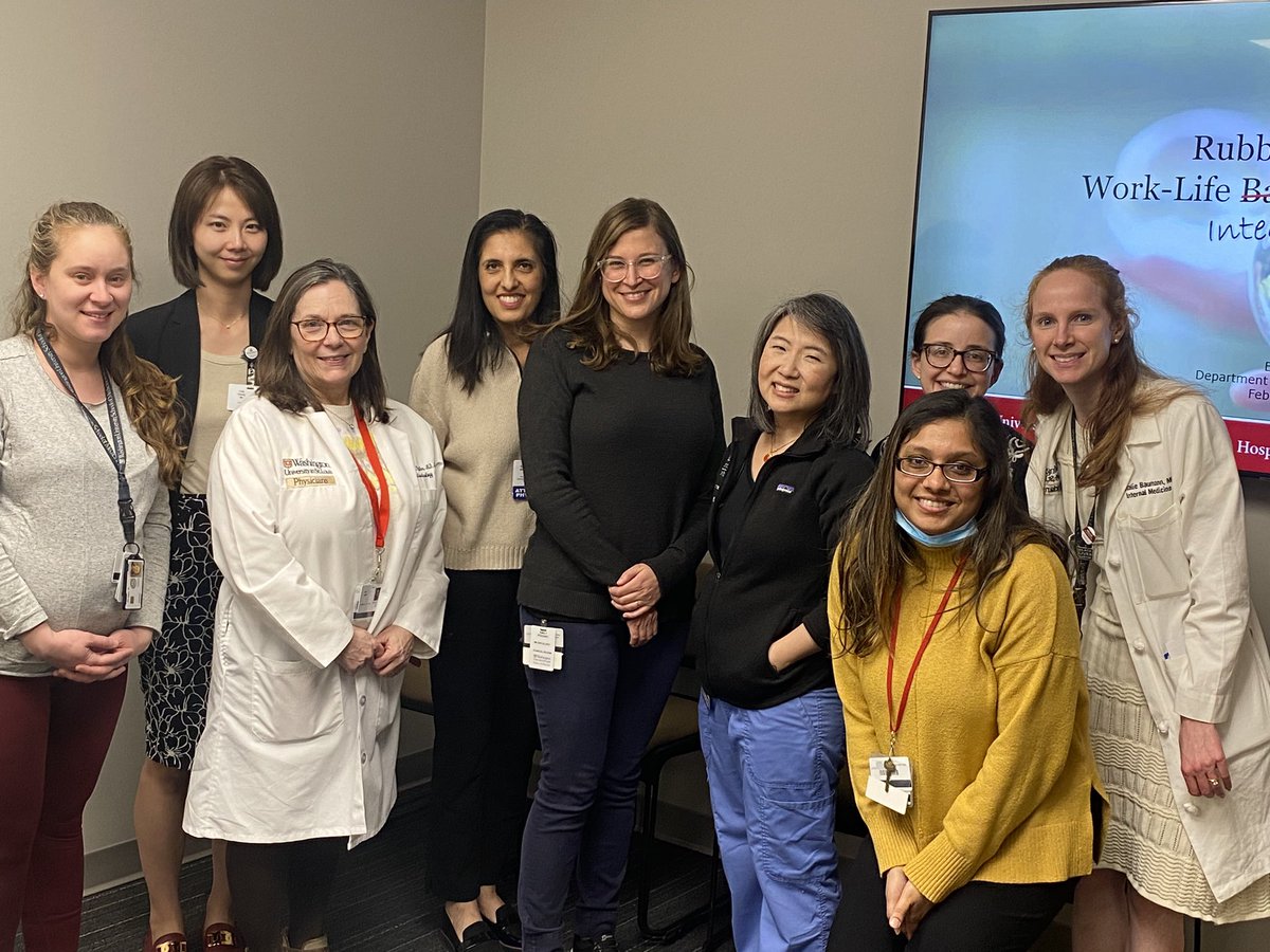 Great presentation by #DrEileenLee today and an engaging discussion afterwards! @WashUHosp @WUDeptMedicine #WomenInMedicine