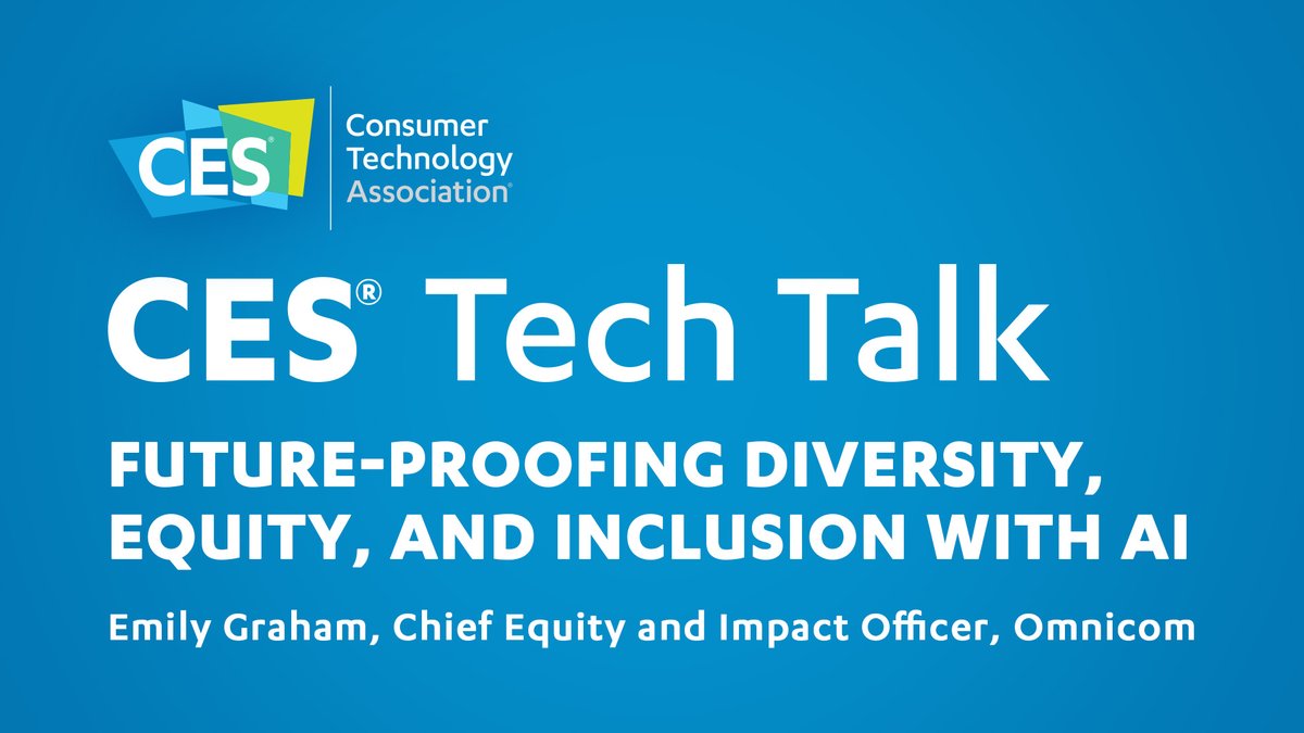 New Episode Alert! 🚨 Discover the impact of #AI on #diversity and #inclusion efforts in the business world, as @Omnicom's Emily Graham sits down with @JamesKotecki to share her insights: ces.tech/events-program…