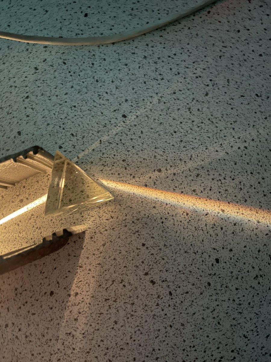 Miss Anderson’s Bio (@missandersonbio) on Twitter photo 🌈 S2 Light Topic 🌈
My lovely S2 class have been working on their Light topic, and today we investigated white light travelling through a prism.
We made some rainbows, and tried to replicate the iconic Pink Floyd album cover - I think we nailed it 😎💿
<a href="/StAndrewsSci/">St Andrew's Academy Science Department</a> #Prism 🌈 S2 Light Topic 🌈
My lovely S2 class have been working on their Light topic, and today we investigated white light travelling through a prism.
We made some rainbows, and tried to replicate the iconic Pink Floyd album cover - I think we nailed it 😎💿
<a href="/StAndrewsSci/">St Andrew's Academy Science Department</a> #Prism