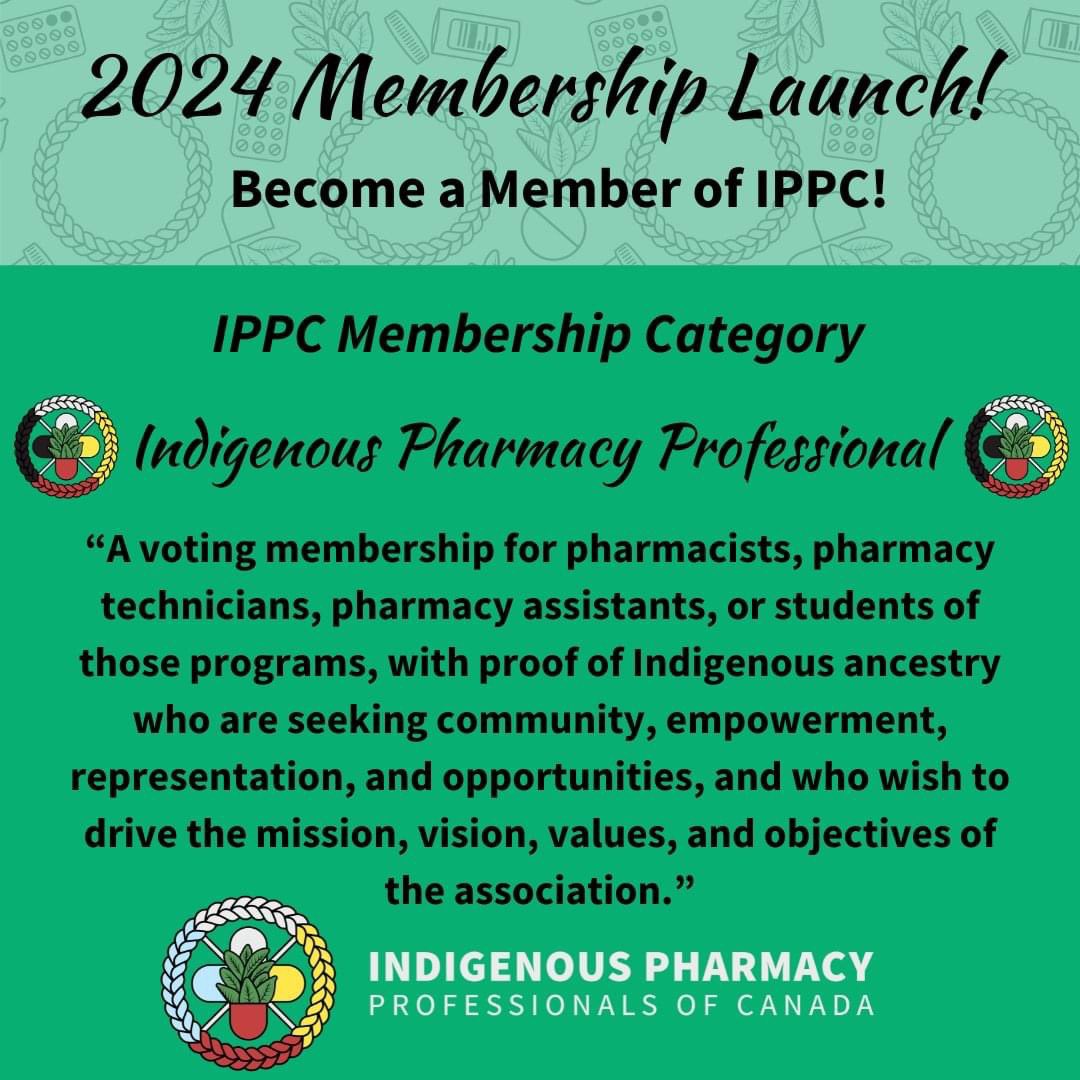 Become a member of our community of #Indigenous #pharmacy professionals today! indigenouspharmacy.ca/become_a_member