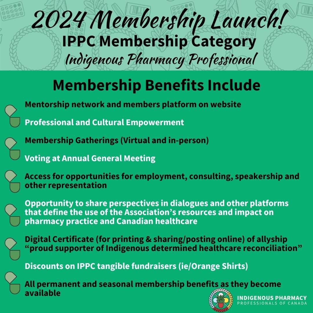 Become a member of our community of #Indigenous #pharmacy professionals today! indigenouspharmacy.ca/become_a_member