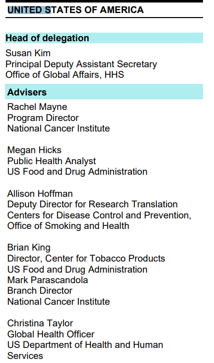 It's one thing for CTP at FDA to come to this WHO conference. Their budget is funded by the same tobacco they disdain.
HHS and CDC?
Yeah, that's a direct taxpayer-funded trip to Panama.... mind you, the US isn't a party to the #FCTC 
#COP10FCTC #GoodCOP #FCTCSavesLives