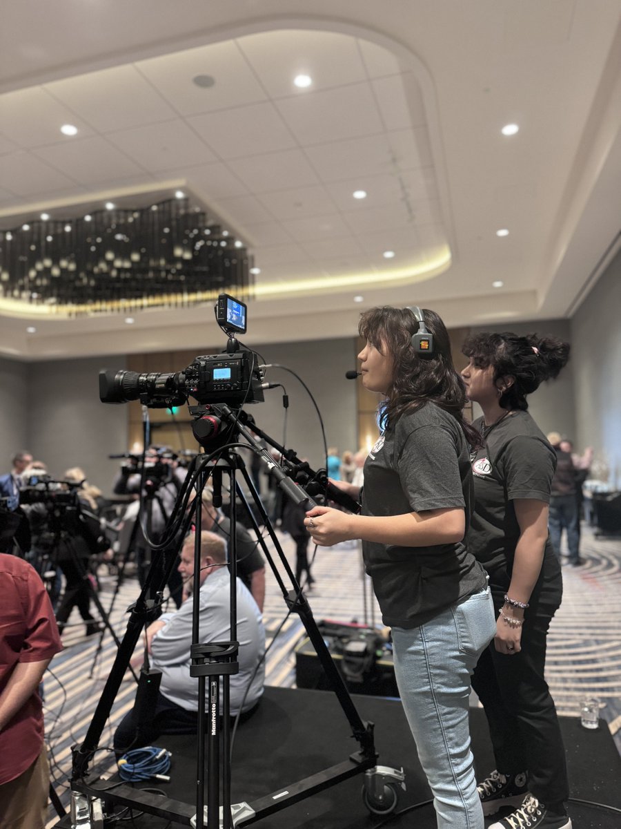 ATEMS and @theLIFTaisd AV Production students had the opportunity to lead the production of the City of Abilene “State of the City” Address today at the Downtown DoubleTree hotel. Thank you @CityOfAbilene for the opportunity. The future is bright in Abilene!