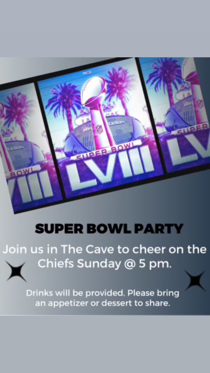 PromontoryKC's tweet image. ♥️It’s almost Super Bowl Sunday and you know what that means… FREE BEER!
💛Join us in The Cave for drinks and Chiefs a win.
😜Don’t forget your dish to share. 
#nowleasing #luxuryliving #residentevents #superbowlsunday #superbowlparty #kcchiefs #chiefskingdom #redkingdom