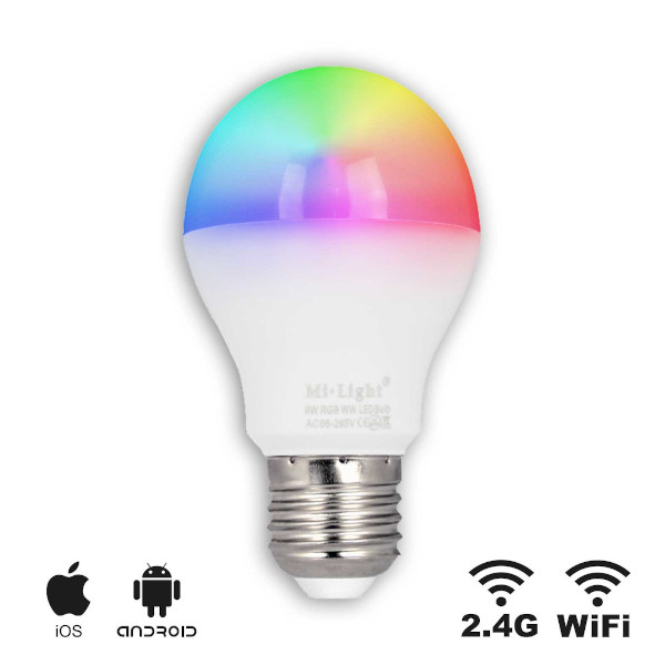 LED E27 RGB Bulb 6W - RGB/CCT - Wifi/RF Controlled dlvr.it/T2PVlD