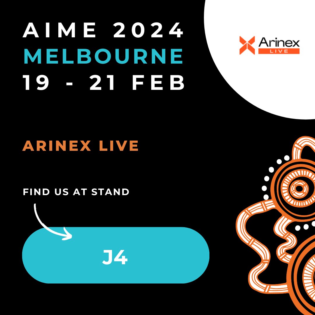Arinex Live is exhibiting at #AIME2024. Be part of the experience at Melbourne Convention & Exhibition Centre from 19-21 February 2024. Come join us at Asia Pacific's leading event for the business events industry.