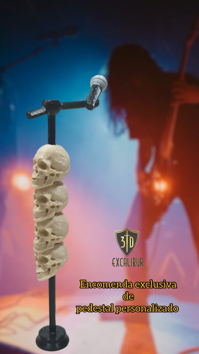 Ianagc's tweet photo. @3dExcalibur #Rock #Skull #Caveira #Impressao3D https://t.co/ZunssTPH2w