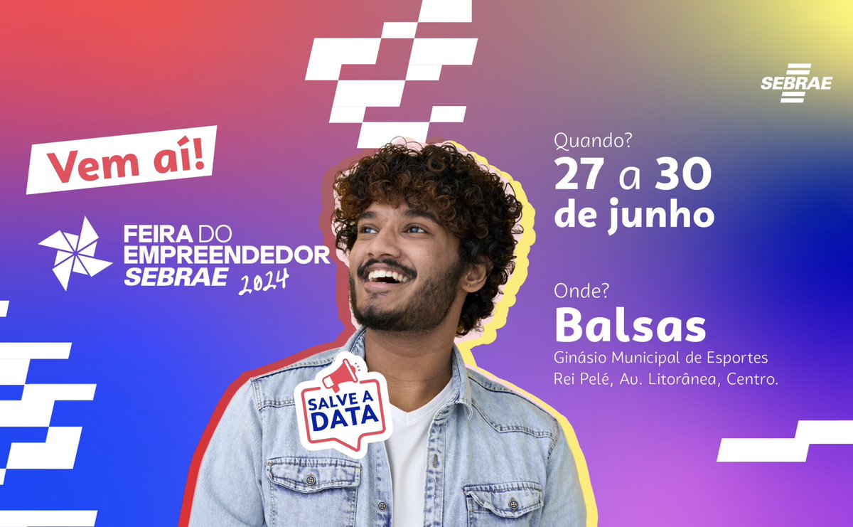 sebrae_ma's tweet image. Balsas vai receber a Feira do Empreendedor 2️⃣0️⃣2️⃣4️⃣! 🤩🛍️

Coloque aí na sua agenda e se prepare para conhecer as melhores soluções para enfrentar os desafios do mundo dos negócios. 🌎✅

🗓️ 2️⃣7️⃣ a 3️⃣0️⃣ de Junho
📍 Em Balsas-MA.
#SebraeMA #FeiradoEmpreendedor #BalsasMA #2024