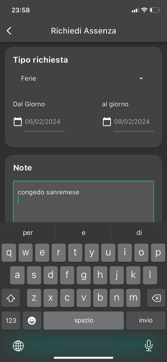 Vorrei tanto premere invia