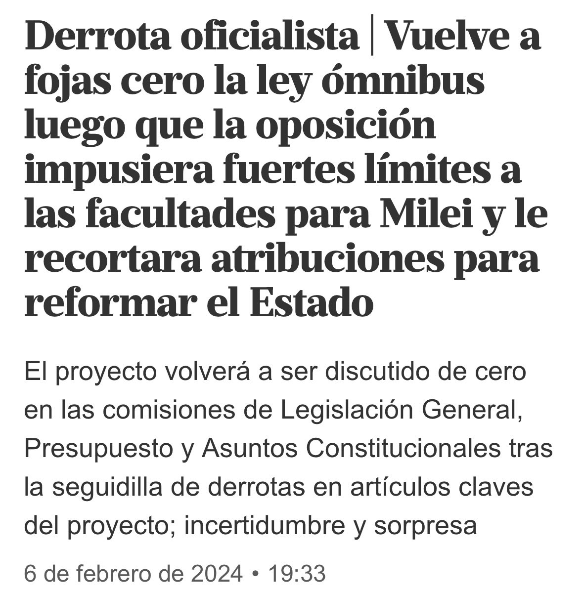 CarlosMaslaton's tweet photo. Para Javier Milei, Karina Milei, Nicolás Posse, Luis Caputo, Federico Sturzenegger y Santiago Caputo. Ustedes son seis inútiles. Se creyeron demasiado genios y pidieron la suma del poder público. Ubíquense, estamos en Argentina. Esto no es ni va a ser el Perú de Fujimori, ni El Salvador de Bukele, ni el Portugal de Salazar, ni la España del Generalísimo. Tampoco el Chile de Pinochet. Tuvieron la mejor buena voluntad por parte de bloques no peronistas que quisieron colaborar, no los escucharon y además los insultaron. Lo mejor que pueden hacer es retirar la Ómnibus y derogar el DNU. Empiecen de nuevo el gobierno. Dos meses de canchereada barata costaron muy caro. A ustedes seis, dueños de un mundo perdido y mucho más a la Argentina toda.