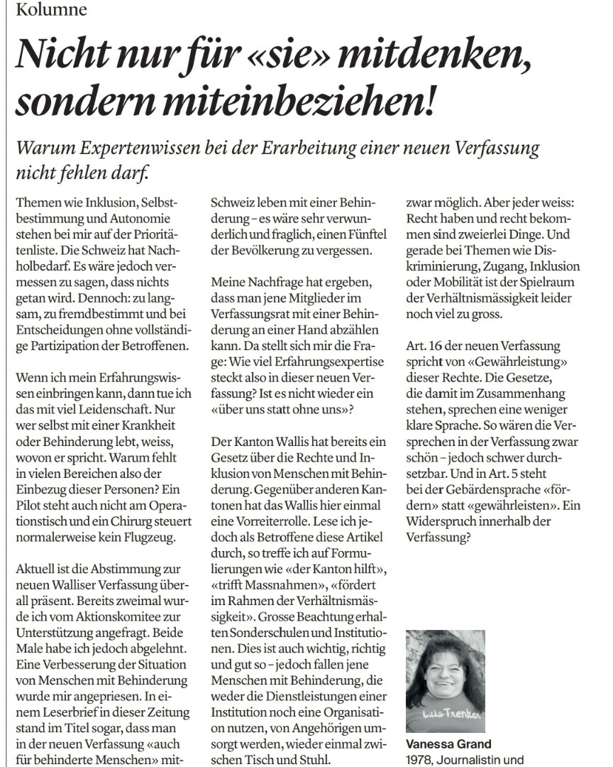 Ohne tatsächliche Partizipation wird es nicht funktionieren. Man muss wissen wovon man spricht.