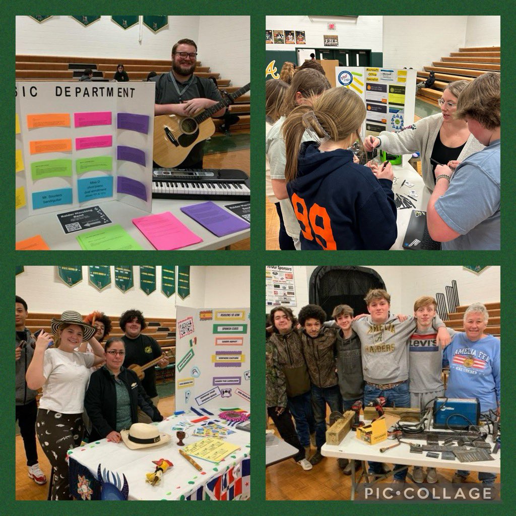 ACHS students attended an elective fair today where they had the opportunity to meet elective teachers and learn about the many career &amp; technical and fine arts courses offered next school year! #RaidersRISE #ShowUpAndShine ⭐️