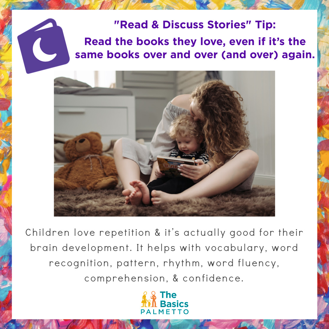 Why reading the same books over & over again is good for your child! 
#DoBasics #ReadAndDiscussStories