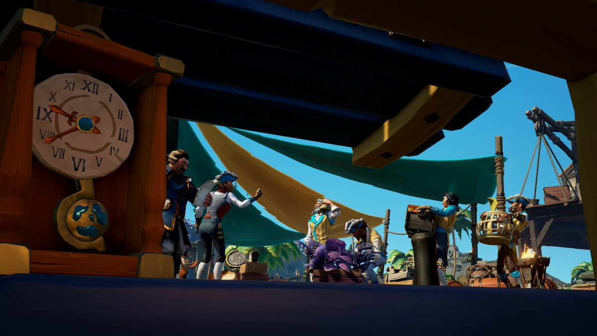 When we talk about trading.. We talk about money.. And time is money ! 🕗💵
Theme: Trading Companies 
#SoTShot
<a href="/SeaOfThieves/">Sea of Thieves</a>