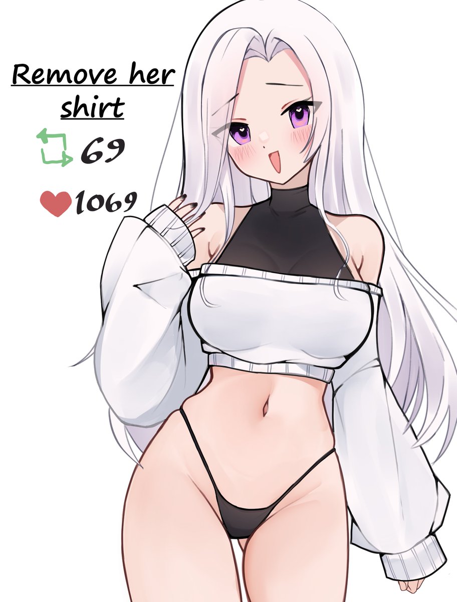 Remove her shirt ? 😳

Art by @/meiwowowo ♥️