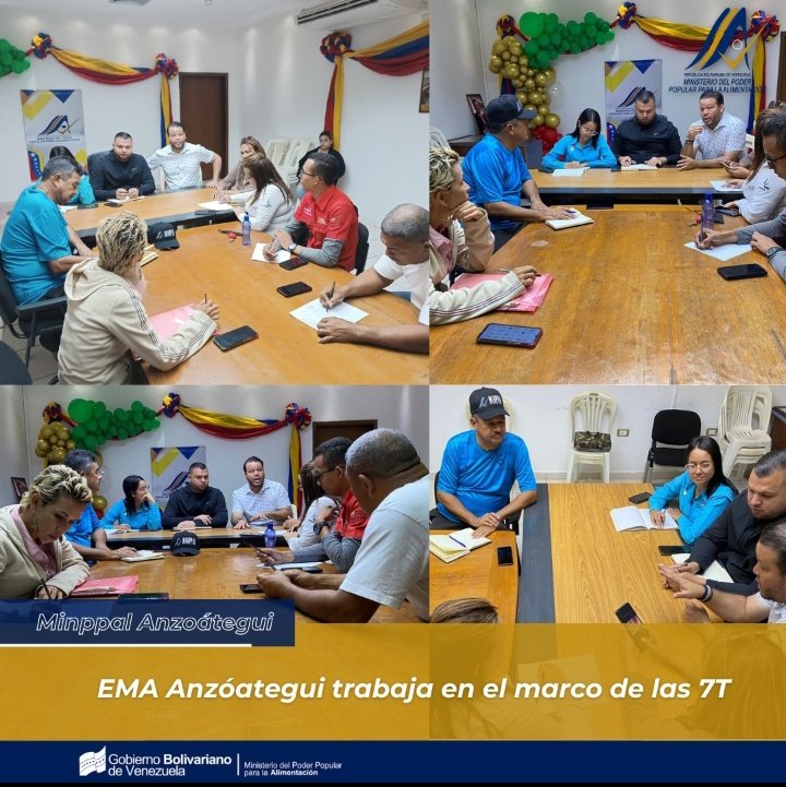 AlimentarAnz's tweet photo. #Anzoátegui|| Con el firme propósito de seguir respaldando las políticas sociales implementadas por nuestro Presidente Obrero Nicolás Maduro Moros, el Estado Mayor de Alimentación (EMA) Anzoátegui, se congregó para trabajar en el marco de las 7T. https://t.co/IjL3iXSRn4