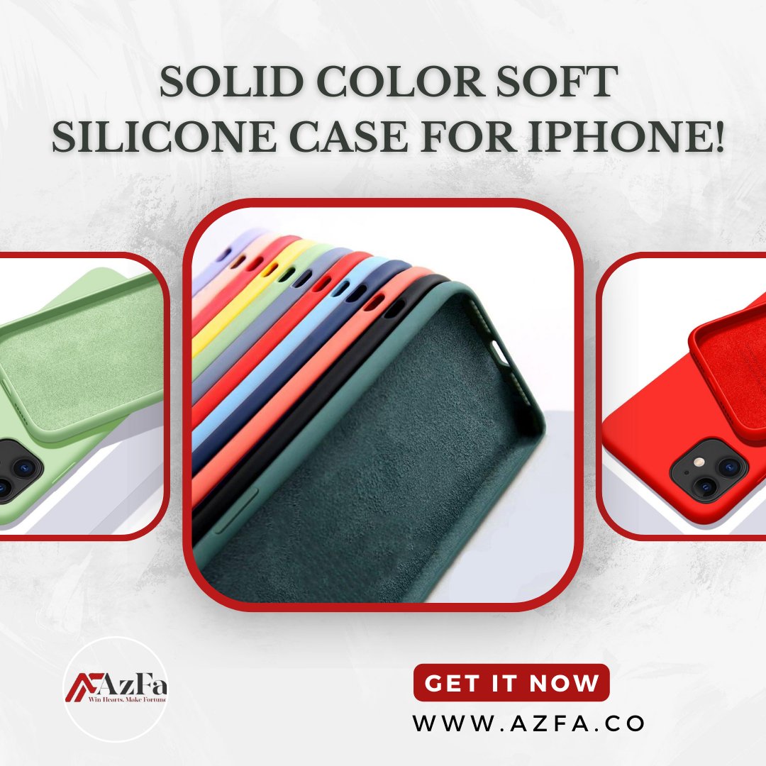 AzFa_co's tweet image. Protect your iPhone in style with this Solid Color Soft Silicone Case! 📱✨ The lightweight and durable design ensures your device stays safe from everyday wear and tear. #iPhoneCase #SiliconeCase #PhoneProtection #TechAccessories #StyleUpgrade