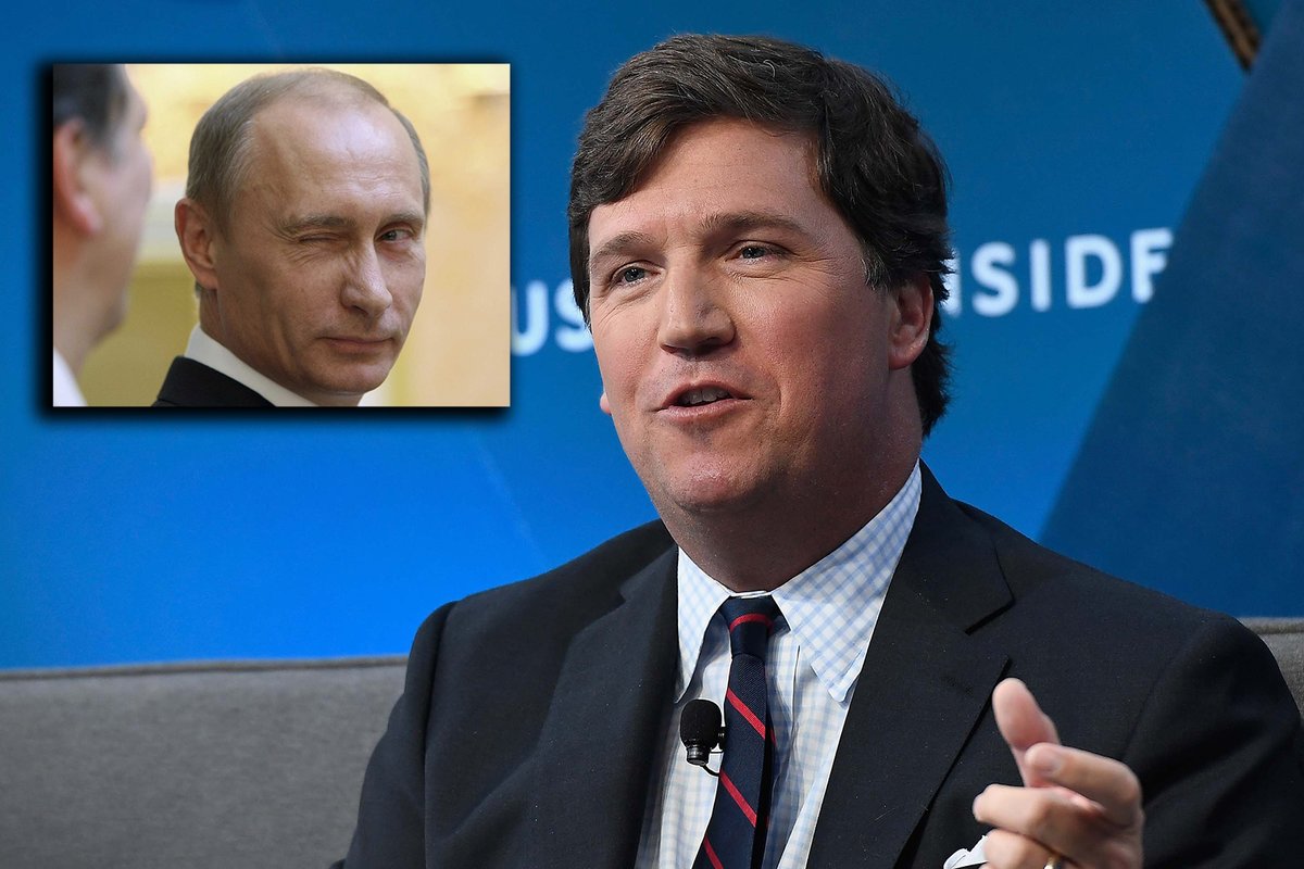 Macker9's tweet photo. @FrankFigliuzzi1 Is the FBI/CIA shadowing/interested in this guy Tucker Carlson? U think they would be. Back in the day the FBI watched if not hounded a Baptist Minister in MLK. Anyone knows that Carlson is way more dangerous then
MLK.  FBI/CIA ok with this guy. @allinwithchris https://t.co/sxXvJroa38