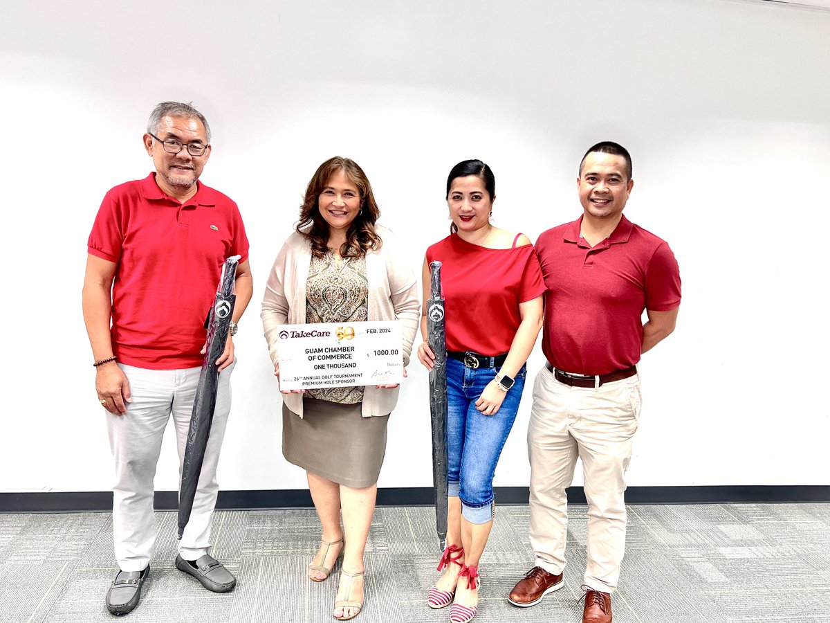 GUChamber's tweet image. On behalf of the Guam Chamber of Commerce, we would like to extend our heartfelt gratitude to our valued member @TakeCare_FHP for their Premium Sponsorship of our 26th Annual Amateur Golf Tournament! 

#ChamberMembersRock🙌🏽 
 #PartnersInProgress #Golf #BusinessOnTheGreen