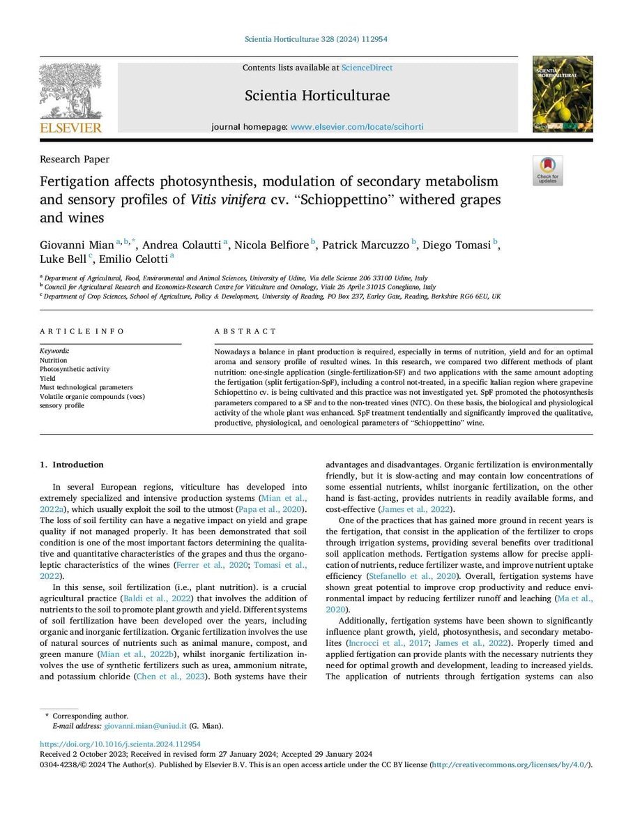 Giovanni Mian (@giovannimian4) on Twitter photo We finally elucidated the role of fertigation on the ecophysiological, yield, and quality aromatic profile of V. vinifera.
Thanks to everyone
<a href="/Luke_Bell_1987/">Dr Luke Bell π₯π₯π₯¬πΏπΎπ
π¨βπΎπ‘π³π±π§¬</a> We finally elucidated the role of fertigation on the ecophysiological, yield, and quality aromatic profile of V. vinifera.
Thanks to everyone
<a href="/Luke_Bell_1987/">Dr Luke Bell π₯π₯π₯¬πΏπΎπ
π¨βπΎπ‘π³π±π§¬</a>