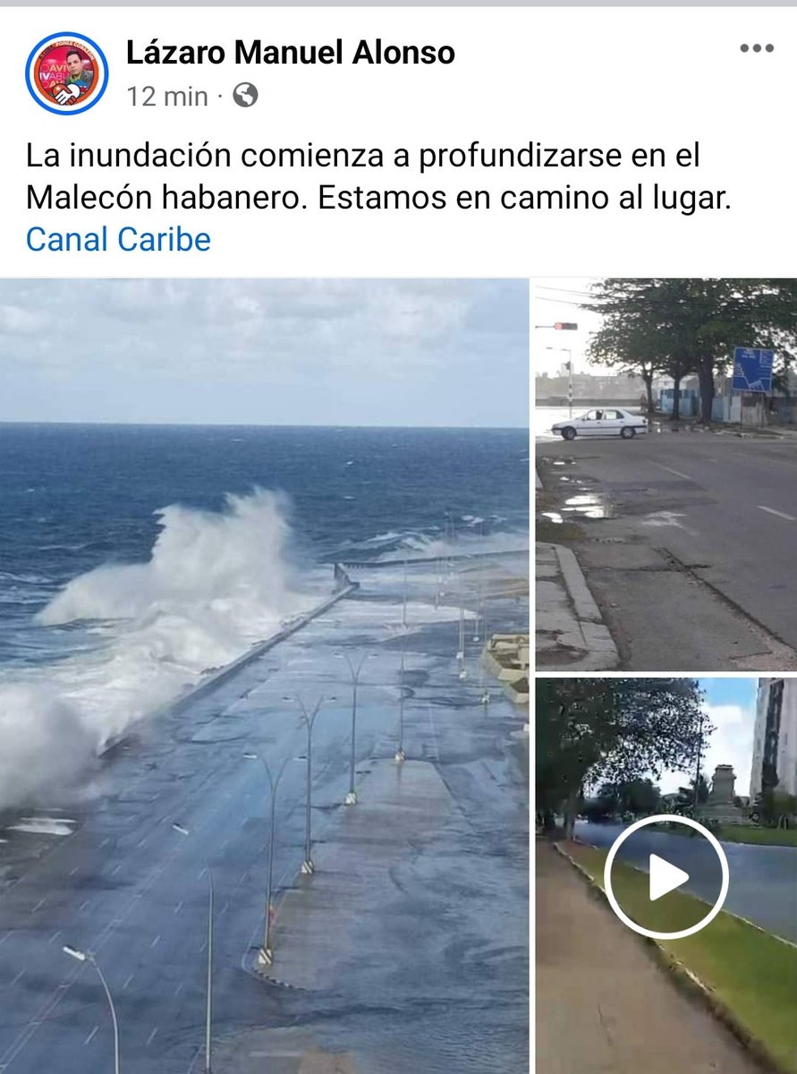 CanalCaribeCuba's tweet photo. 🟥🌊🌬 #ÚltimoMinuto, #Cuba 

Penetra el mar, otra vez, en el Malecón de #LaHabana.

@lazarito89sitvc está en el lugar 👇 https://t.co/MsOzABEEma