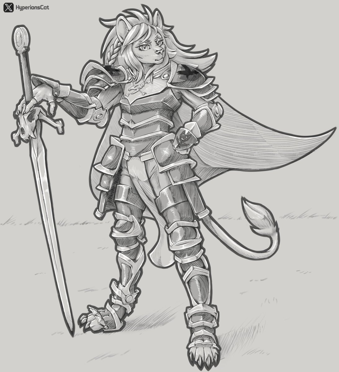 HyperionsCat's tweet photo. Is it worth being totally loyal to a empire ? 

Finished commission
#art #furryart #Commission https://t.co/NKcAanPZQm