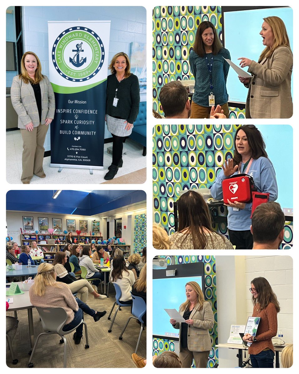 Today at Lake Windward ES I personally thanked every employee there for ALL they do, everyday, to instill excellence! A great staff mtg w/ emergency response training & monthly staff awards! 💯✅ This is the work! Go gators! @FultonCoSchools @lwesprincipal