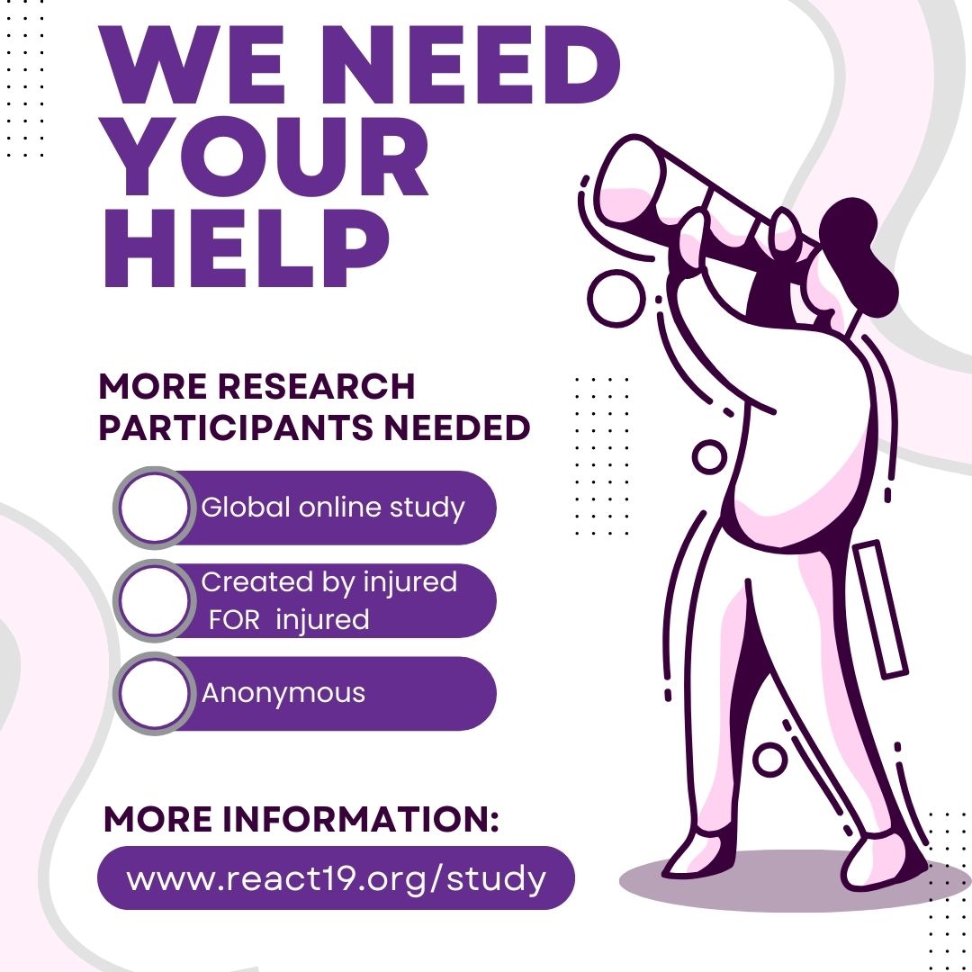 CoVerseAU's tweet photo. While the government continues to ignore pleas to study the injured, global patient organisations are collaborating to do our own research.
In partnership with our sister organisation React19, we are proud to be involved in the first-ever IRB-approved patient-led research collaborative by the vaccine injured-for the vaccine injured.
This study is being conducted to gather more information about COVID-19 vaccine reactions including symptoms, timing of adverse events, testing, and what diagnoses have been made as a result of the vaccine. The survey also investigates what treatments have been tried and their effect.
We ask all injured to get involved in this important research
https://t.co/5e08SEzJkl
