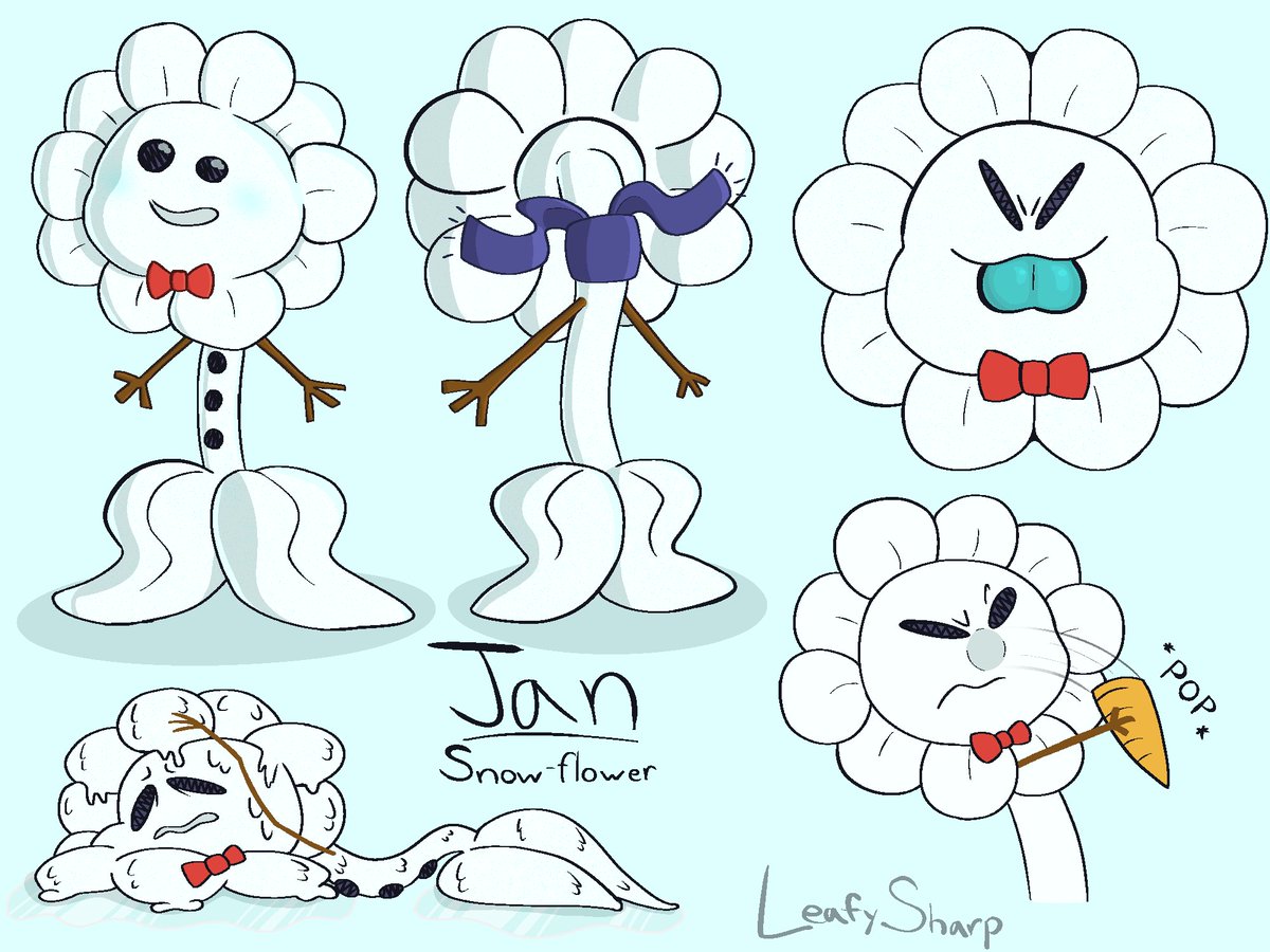 i made a snowflower named Jan