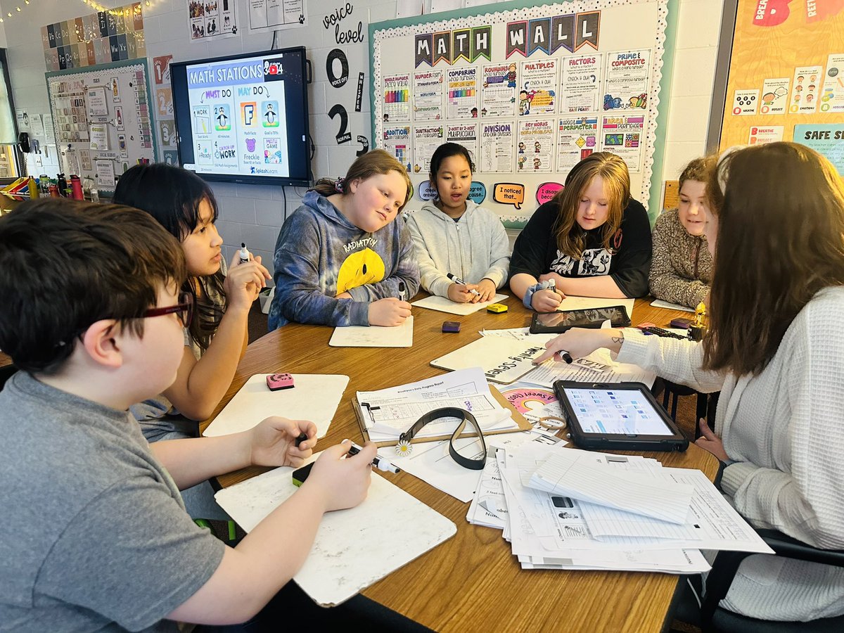 Today I got into Ms. Meyerpeter’s room to watch her pull a small math group to work on number words. As she wrote the number in word form, her #TrustyHuskies practiced identifying the number and writing it correctly! I love watching this #CPSbest teacher in action.