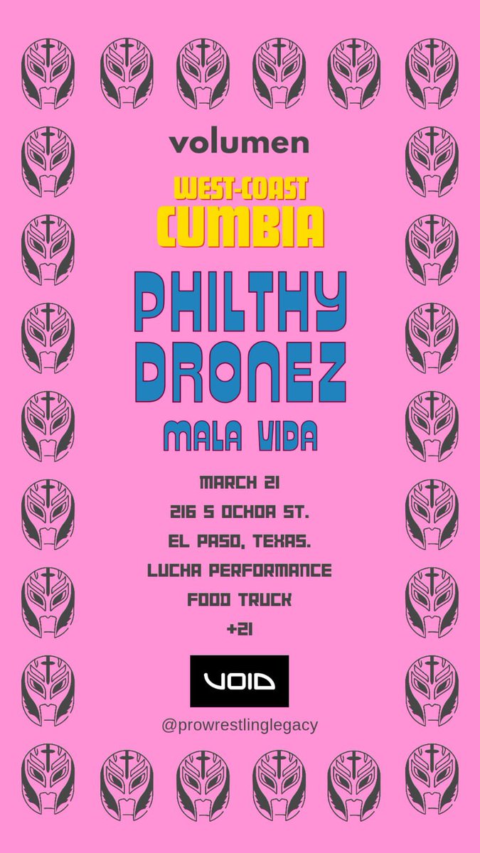 Colmenero2013's tweet photo. ¡¡¡ Cumbia &amp; Luches !!!
El Paso, Texas
216 Ochoa

https://t.co/xAkp6qiriH https://t.co/i9BHotVyLh