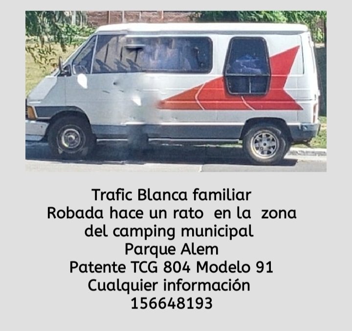 Así vivimos... camping municipal. Le robaron a un amigo una trafic. Si me ayudan con un rt agradezco.