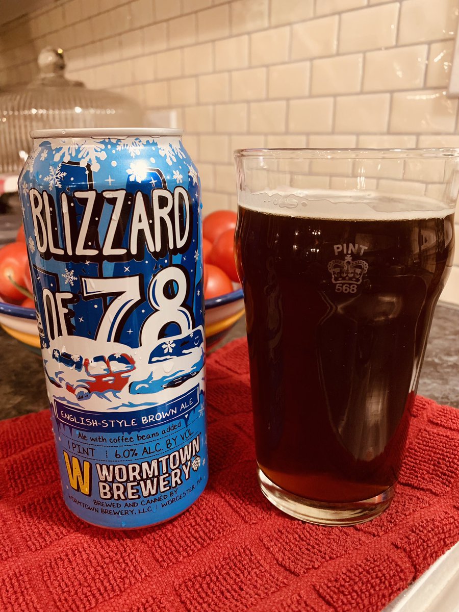 botolphus's tweet image. A perfect beer for an infamous day (those of a certain age enjoyed the ~3 wks off from school, and the 15’ tall snow fort/castle that lasted til June.)

Also, thx @WormtownBrewery for making a brown. You deserve a medal these days for branching off the IPA path, 😂

#CraftBeer