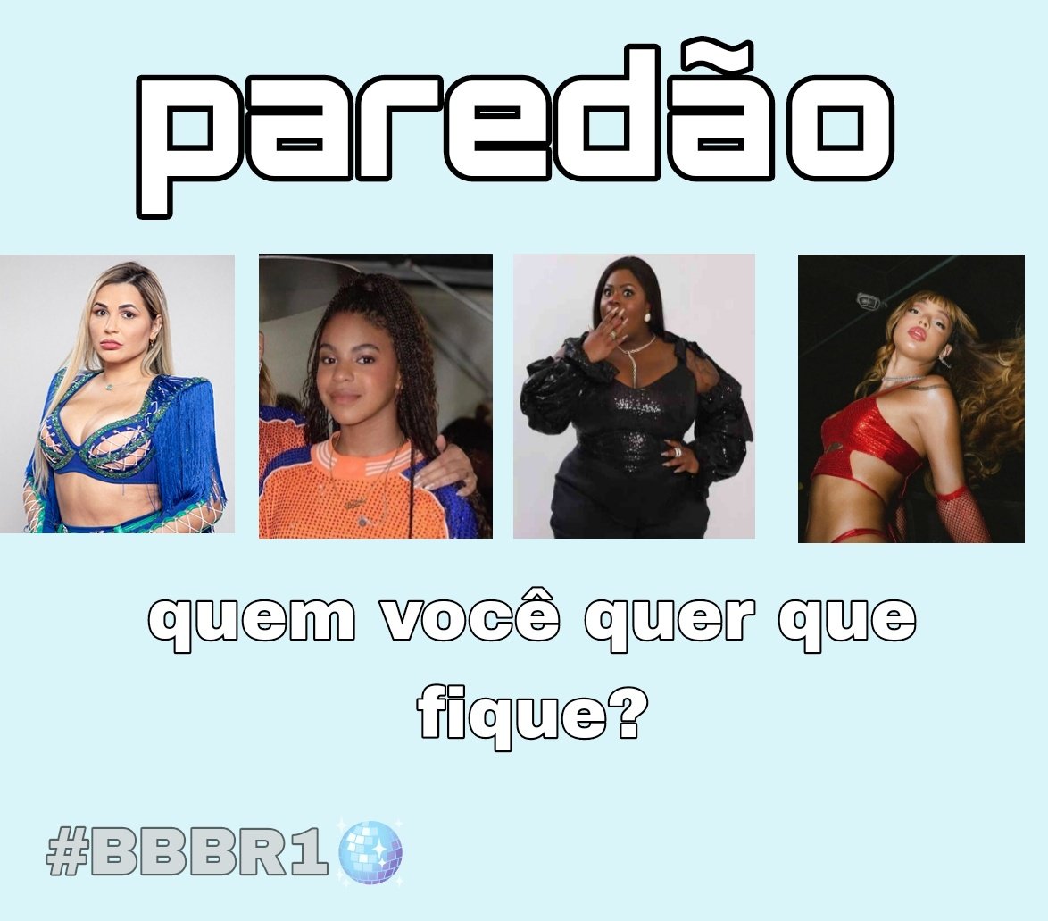 bbbrwt's tweet photo. QUEM DEVE FICAR NESSE  PAREDÃO?

- CADU (@Caduhh15)
- JEAN (@csjeanz)
LUANA (@LUANINHA_XL)
-MIGUEL (@whgueel)

VOTAÇÃO ATÉ ÀS 21:00!
https://t.co/CFGLmnwVN7

#BBBR1🪩 https://t.co/WSaoT4Lxha