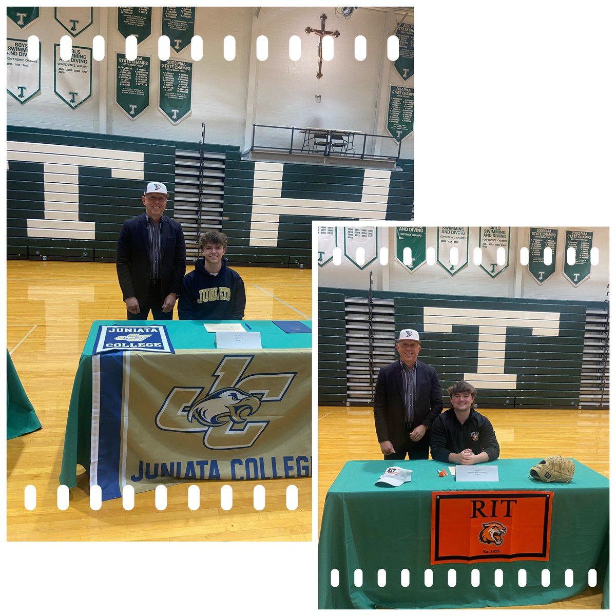 It’s official! Honor to be part of <a href="/TyBook8/">Ty Book</a> journey to <a href="/rit_baseball/">RIT Baseball</a> and <a href="/ThelenAyden/">Ayden Thelen</a> journey to <a href="/JuniataBaseball/">Juniata Baseball</a> Super proud!