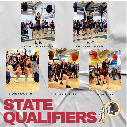 Athletics_WNHS's tweet photo. Congrats to our Girls Weightlifting State Qualifiers who will compete in Lakeland on February 17th at the FHSAA State Competition https://t.co/MwYPjPJt9L