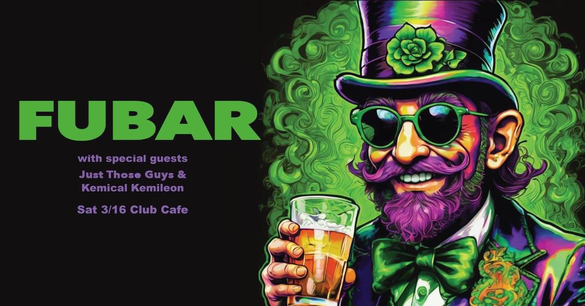 Unfortunately The Harbor Boys are no longer able to perform at our <a href="/ClubCafeLive/">Club Cafe</a> show on March 16th, that being said, we have our good friends <a href="/JTGThoseGuys/">JustThoseGuys</a> joining the lineup to round out the bill 🤘message us or any of the bands for tix, $10 ↖️↖️↖️