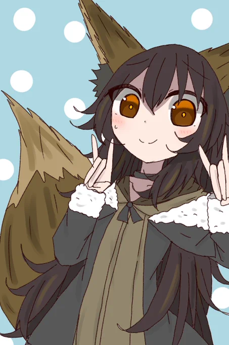 こ、こゃーん……… 